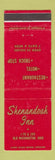Matchbook Cover - Shenandoah Inn Old Washington OH WEAR