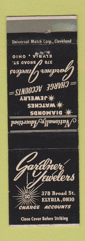 Matchbook Cover - Gardner Jewelers Elyria OH