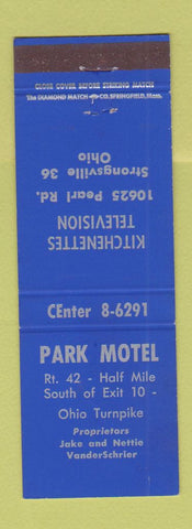 Matchbook Cover - Park Motel Strongsville OH