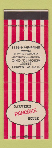 Matchbook Cover - Garver's Pancake House Akron OH