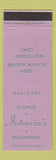 Matchbook Cover - Intorcio's Restaurant Willoughby OH
