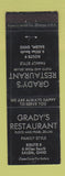 Matchbook Cover - Grady's Restaurant Salem OH