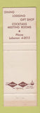 Matchbook Cover - The Golden Lamb Lebanon OH