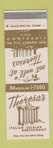 Matchbook Cover - Theresa's Italian Restaurant Cleveland OH
