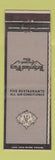 Matchbook Cover - Netherland Plaza Hotel Cincinnati OH