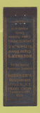 Matchbook Cover - Boerner's Restaurant  Massillon OH WORN