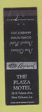 Matchbook Cover - Plaza Motel New Orleans LA WEAR