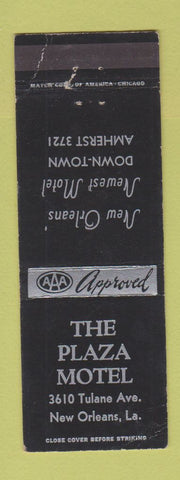 Matchbook Cover - Plaza Motel New Orleans LA WEAR