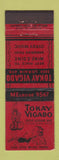 Matchbook Cover - Tokay Vigado Cleveland OH girlie Gypsy Hungarian