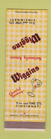 Matchbook Cover - Wiggins Cincinnati OH