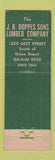 Matchbook Cover - JB Doppes Lumber Cincinnati OH