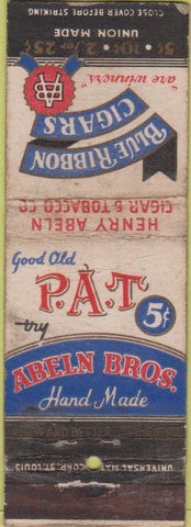 Matchbook Cover - Blue Ribbon Cigars WORN