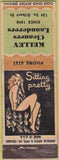 Matchbook Cover - Kelley Cleaners Launderers NO TOWN POOR