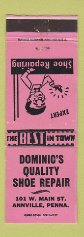 Matchbook Cover - Dominic's Shoe Repair Annville PA