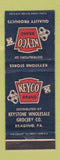 Matchbook Cover - Keyco Brand Products Grocery Reading PA