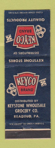 Matchbook Cover - Keyco Brand Products Grocery Reading PA