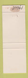 Matchbook Cover - Blanks Office Furniture Reading PA WEAR