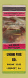 Matchbook Cover - Union Fire Leesport PA WORN