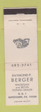 Matchbook Cover - Raymond Berger Potato Dealer Kutztown PA WEAR