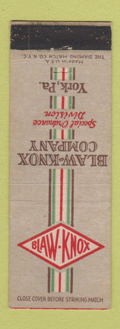 Matchbook Cover - Blaw Knox Ordnance York PA