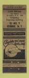 Matchbook Cover - JM Shindler Funeral Home Furniture York PA WEAR