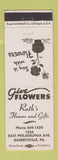 Matchbook Cover - Ruth's Flowers and Gifts Gilbertsville PA WEAR