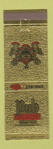 Matchbook Cover - Pub State College PA Holiday Inn