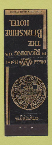 Matchbook Cover - Berkshire Hotel Reading PA