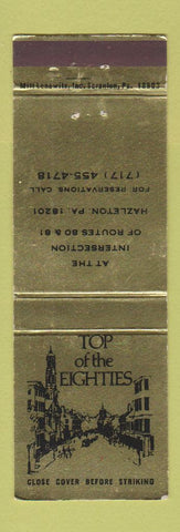 Matchbook Cover - Top of the Eighties Hazleton PA WEAR