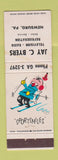 Matchbook Cover - Jay C Byers Radio TV Newburg PA skiing WEAR