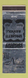 Matchbook Cover - Natili Italian Restaurant Butler PA WORN SILVER