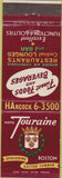 Matchbook Cover - Hotel Touraine Boston MA Red