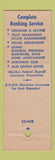 Matchbook Cover - Markle Banking and Trust Hazleton PA