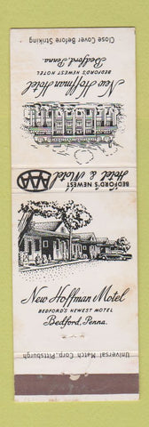 Matchbook Cover - New Hoffman Hotel Bedford PA WEAR