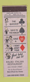 Matchbook Cover - Balbo Italian Restaurant Pittsburgh PA