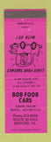 Matchbook Cover - Bob Foor Cars Subaru Motorcycles Bedford PA