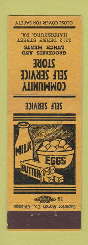 Matchbook Cover - Community Self Service Store Harrisburg PA