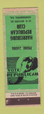 Matchbook Cover - Harrisburg Republican Club Harrisburg PA ADVANCE WEAR