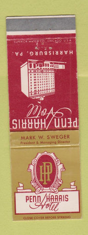 Matchbook Cover - Penn Harris Hotel Harrisburg PA WEAR