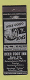 Matchbook Cover - Deer Foot Inn Wind Gap PA