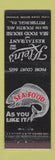 Matchbook Cover - Klein's Restaurant Seafood Pittsburgh PA feature