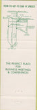 Matchbook Cover - Oak N Spruce Resort Lodge South Lee MA green
