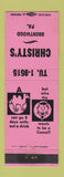 Matchbook Cover - Christy's Brentwood PA PINK