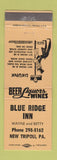 Matchbook Cover - Blue Ridge Inn New Tripoli PA WEAR