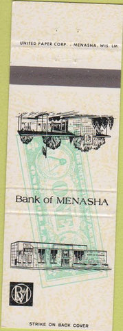 Matchbook Cover - Bank of Menasha WI