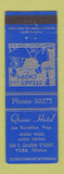 Matchbook Cover - Queen Hotel York PA