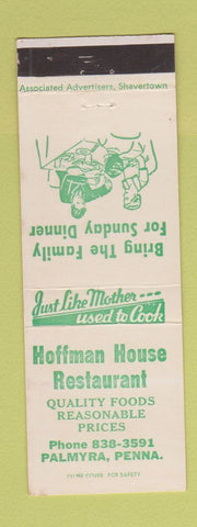 Matchbook Cover - Hoffman House Restaurant Palmyra PA WEAR