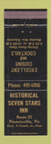 Matchbook Cover - Historical Seven Stars Inn Phoenixville PA