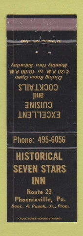 Matchbook Cover - Historical Seven Stars Inn Phoenixville PA