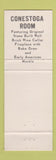 Matchbook Cover - Historical Seven Stars Inn Phoenixville PA